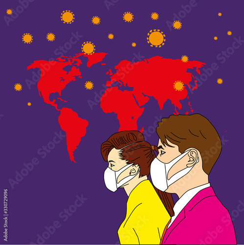 Global Coronavirus pandemic. Novel Coronaviru