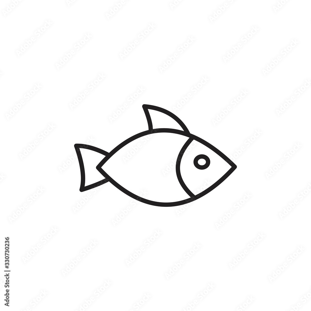 Fish icon template black color editable. Fish icon icon symbol Flat vector illustration for graphic and web design. Fish icon template black color editable. Fish icon icon symbol Flat vector illustration for graphic and web design.