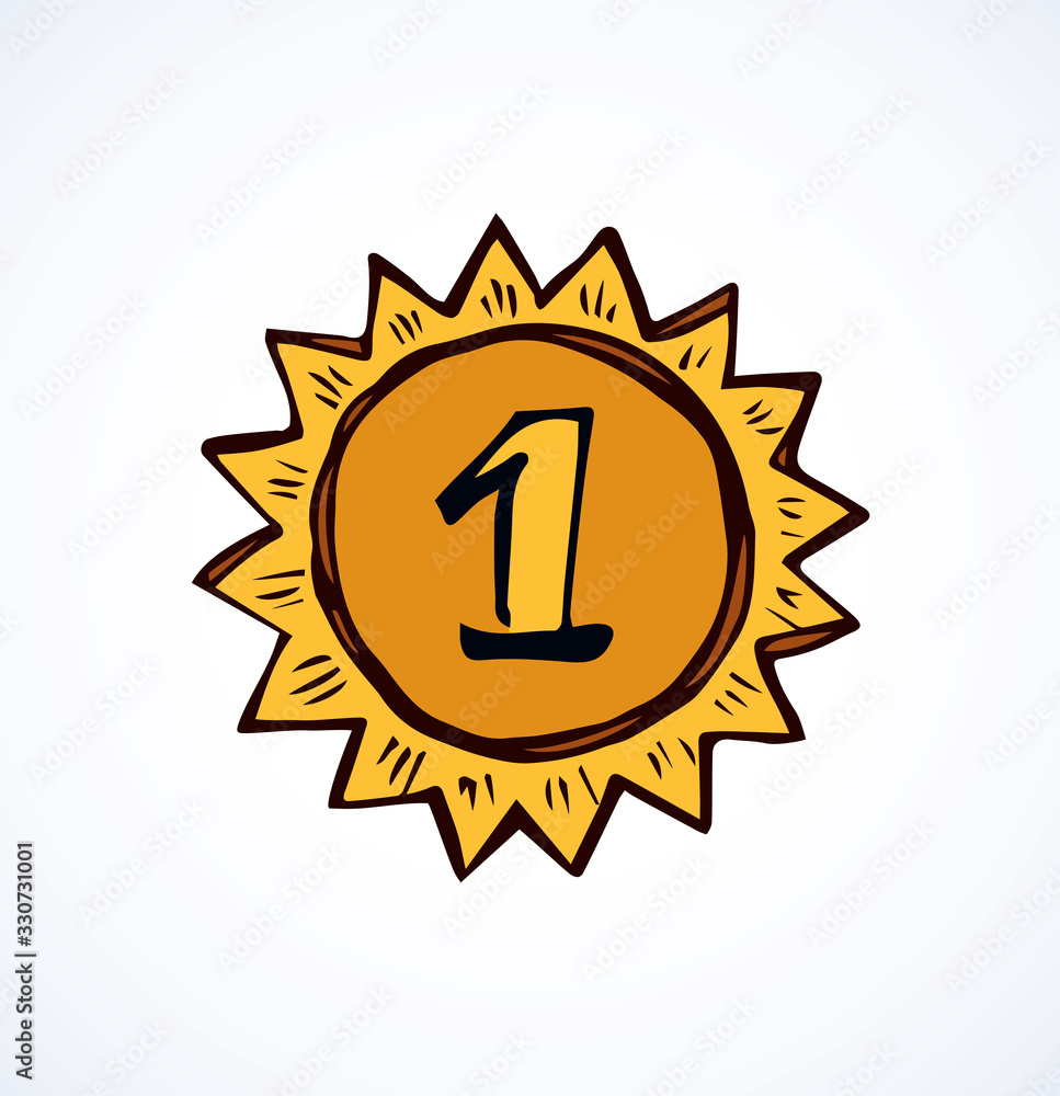 Medal. Vector drawing Medal. Vector drawing