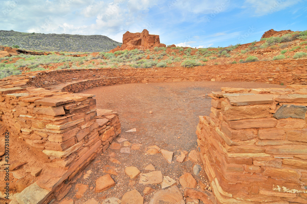 Obraz premium The Wupatki National Monument - United States National Monument located in north-central Arizona.