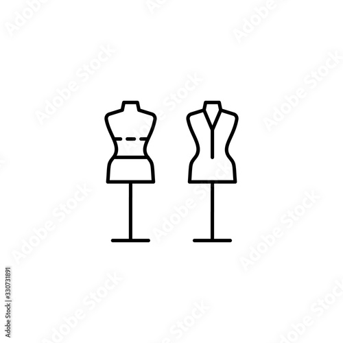 Dummy, fashion icon. Simple line, outline vector elements of tailor for ui and ux, website or mobile application