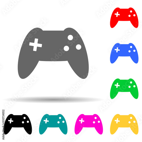 console console multi color style icon. Simple thin line, outline vector of web icons for ui and ux, website or mobile application
