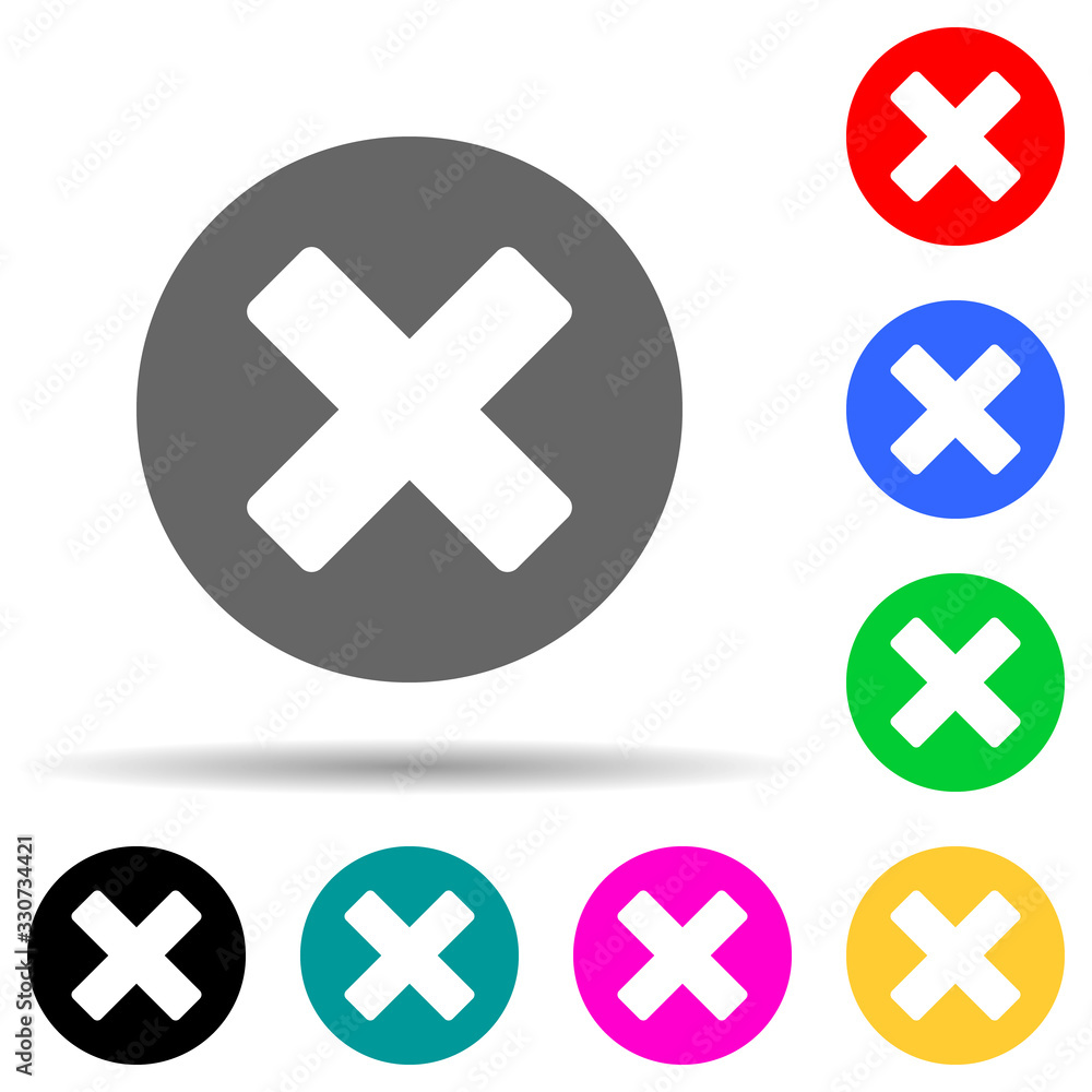 delete character multi color style icon. Simple thin line, outline vector of web icons for ui and ux, website or mobile application delete character multi color style icon. Simple thin line, outline vector of web icons for ui and ux, website or mobile application
