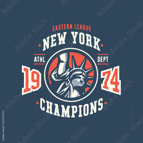 New York Varsity T shirt Apparel Graphic.