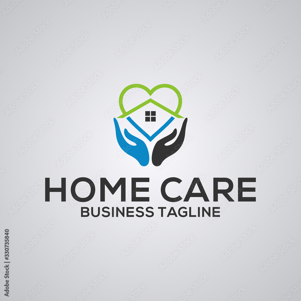 Obraz premium homecare logo template