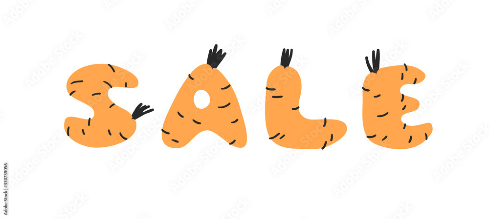 Hand drawn Carrot ABC and word. Cartoon vector illustration veggies font. Flat drawing vegetarian food. Actual Creative Vegan art work Hand drawn Carrot ABC and word. Cartoon vector illustration veggies font. Flat drawing vegetarian food. Actual Creative Vegan art work