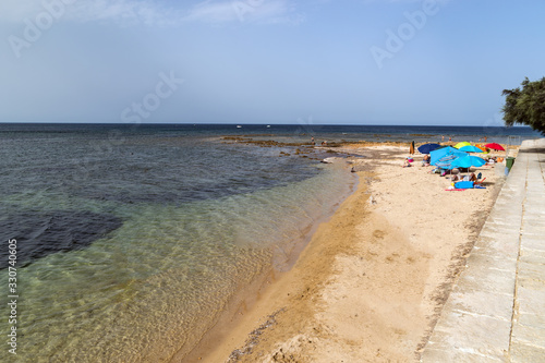 Fototapeta Naklejka Na Ścianę i Meble -  Beach of the sea village Marzamemi, Sicily