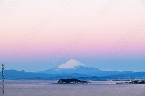 三浦半島から見た富士