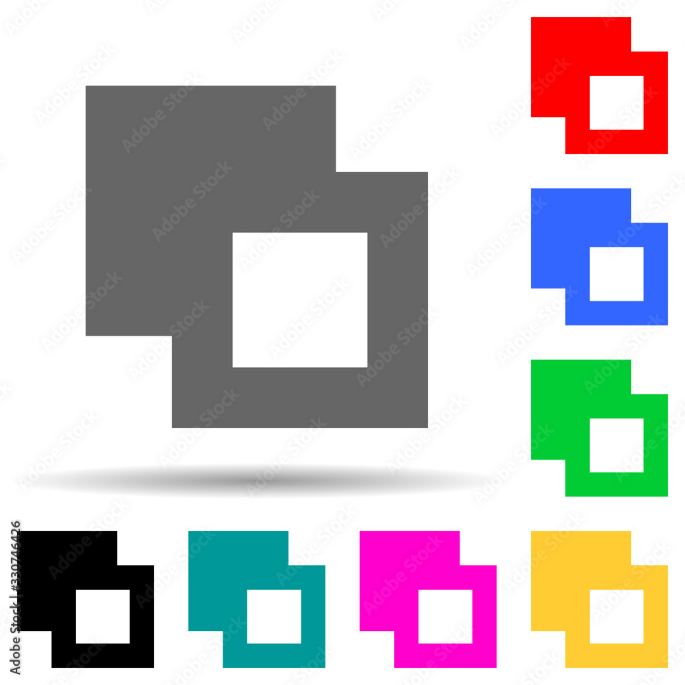 cut sign multi color style icon. Simple thin line, outline vector of web icons for ui and ux, website or mobile application cut sign multi color style icon. Simple thin line, outline vector of web icons for ui and ux, website or mobile application
