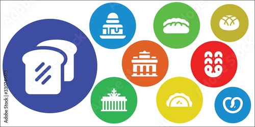 pretzel icon set