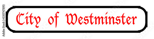 City Of Westminster Sign