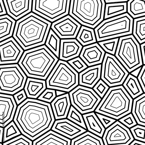 Seamless pattern, ornate turtle shell pattern. vector seamless pattern with hand drawn doodle turtle shell.Vector stock illustration, EPS10