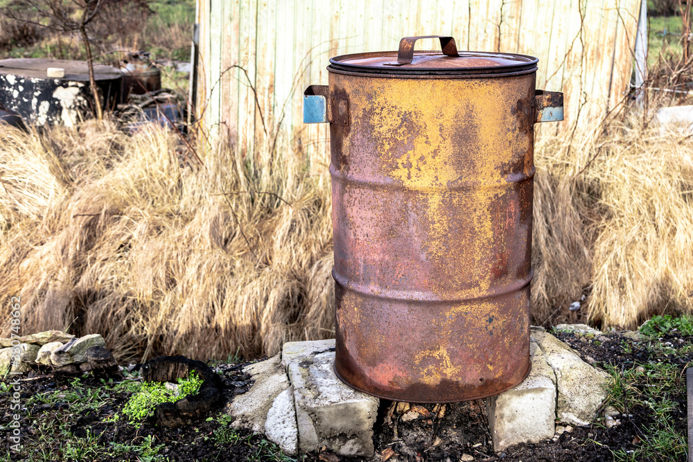 Barrel for burning garbage in a personal plot Barrel for burning garbage in a personal plot