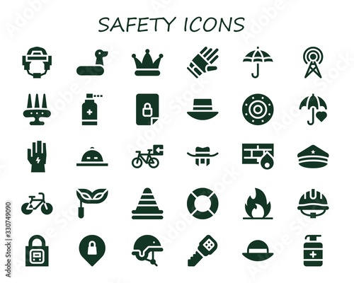 safety icon set