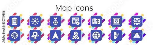 map icon set