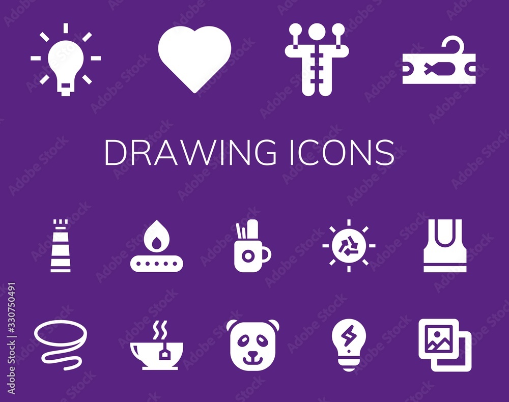 drawing icon set drawing icon set