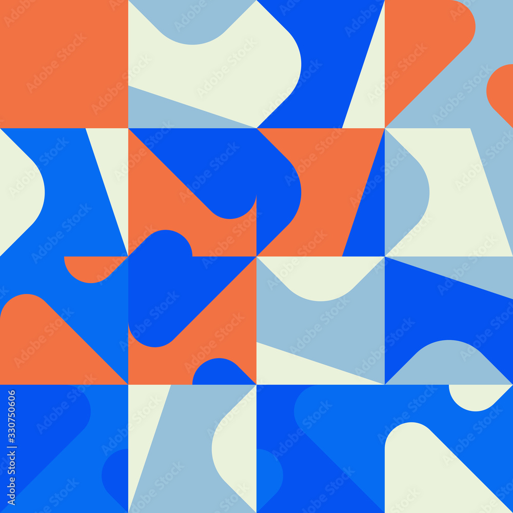 Obraz premium Minimal Vector Geometric Pattern design