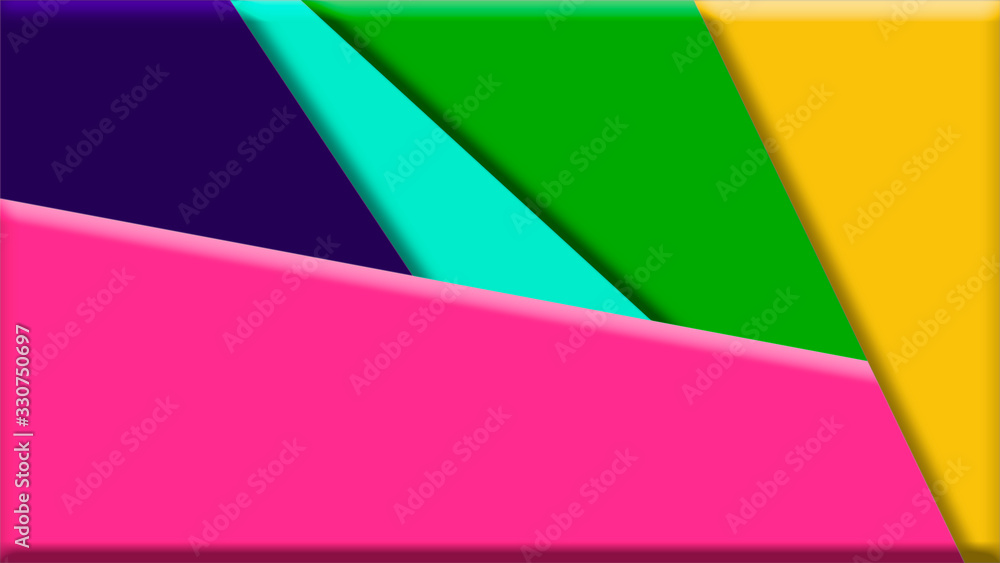 Abstract beautiful colorful layers background. Modern banner concept illustration. Creative geometric background