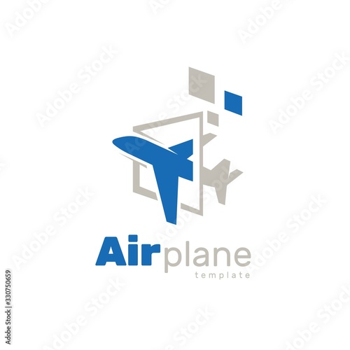 Airplane window logo