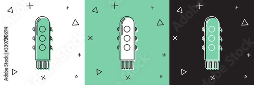 Set Dildo vibrator for sex games icon isolated on white and green, black background. Sex toy for adult. Vaginal exercise machines for intimate. Vector Illustration