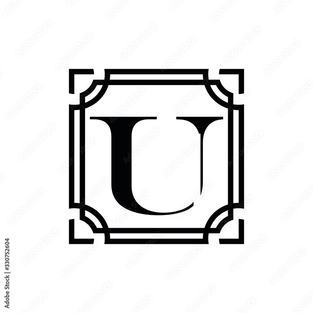 UU U initial letter logo design vector UU U initial letter logo design vector