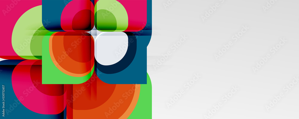 Abstract background - geometric cut paper design flower or square shape composition. Vector Illustration For Wallpaper, Banner, Background, Card, Book Illustration, landing page Abstract background - geometric cut paper design flower or square shape composition. Vector Illustration For Wallpaper, Banner, Background, Card, Book Illustration, landing page