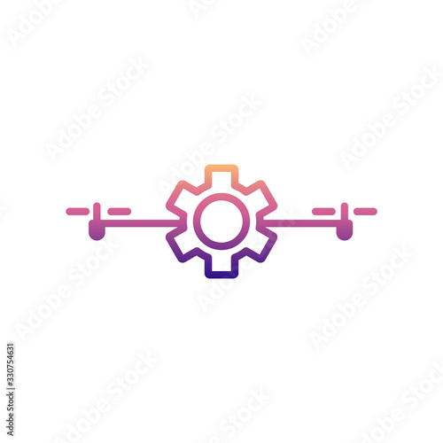 control of drones nolan icon. Simple thin line, outline vector of Drones icons for ui and ux, website or mobile application