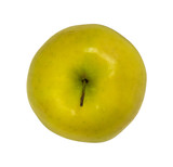 Fresh green apple isolated on a white background	