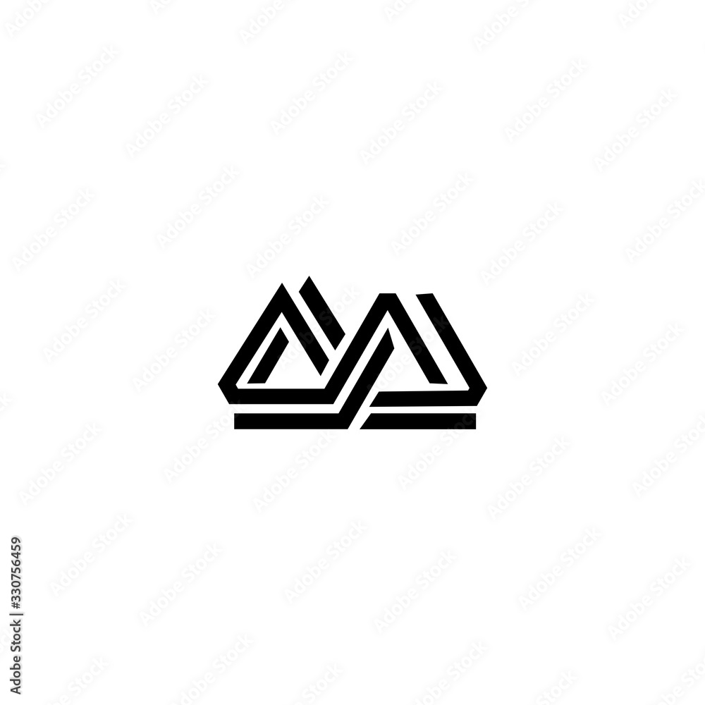 MM M initial logo design company name MM M initial logo design company name