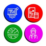 Set of maths icons