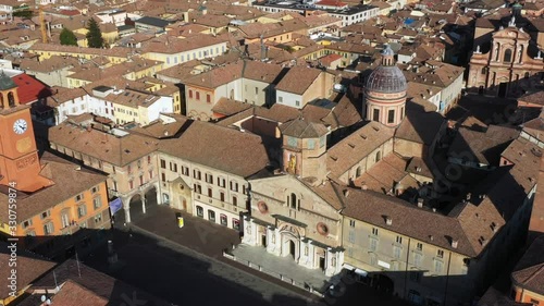 Aerial view of the Reggio Emilia town center, Emilia Romagna / Italy photo