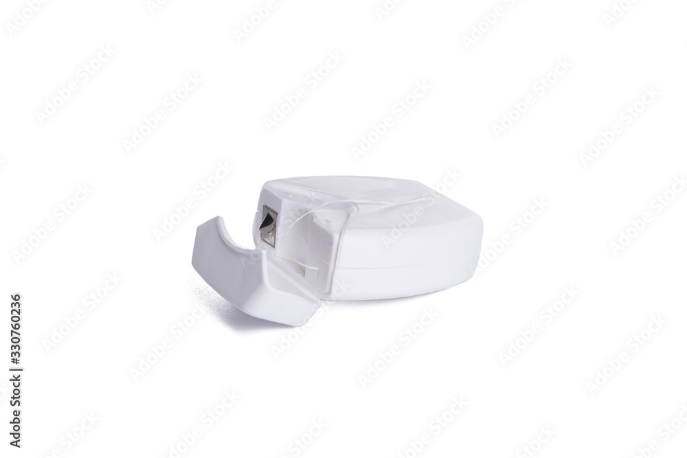 Dental floss isolated on a white background. Dental floss isolated on a white background.