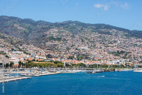 Panorama of Funchal City on Island of Madeira