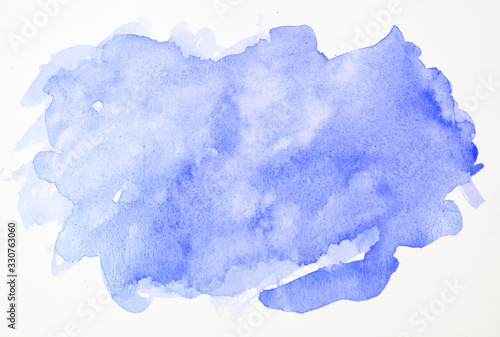 Watercolor stains on white paper ink texture