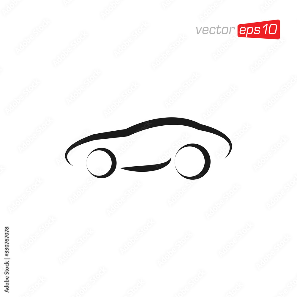 Fototapeta premium Car Icon Logo Design Vector