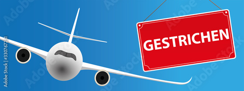 Flug gestrichen