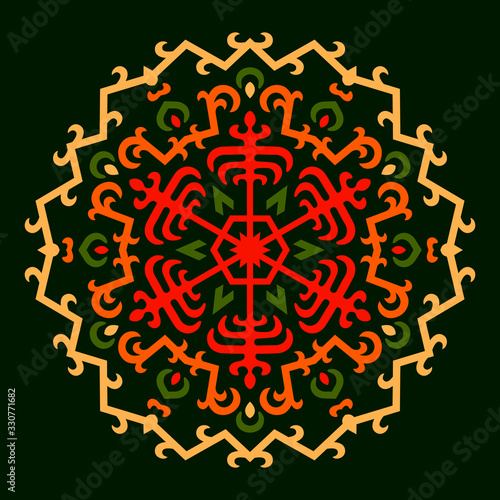 Caucasian ornament symbol