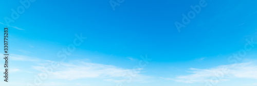 Small clouds and blue sky over Costa Smeralda