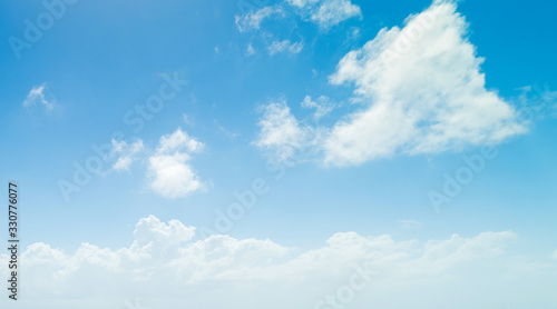 Blue sky with white clouds in the summer © Gabriele Maltinti