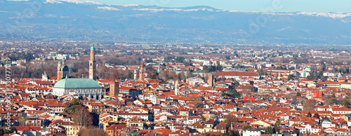 view of the city of VICENZA in Northern Italy and the photo