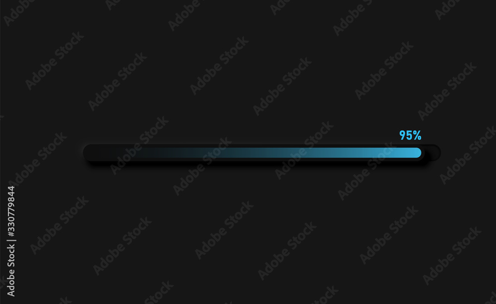 Very high detailed black user interface slider for websites and mobile apps, vector illustration Very high detailed black user interface slider for websites and mobile apps, vector illustration