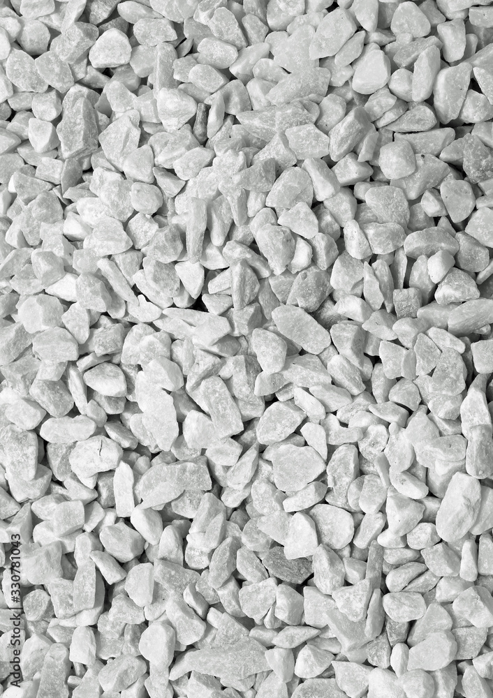 Background of white pebbles Background of white pebbles