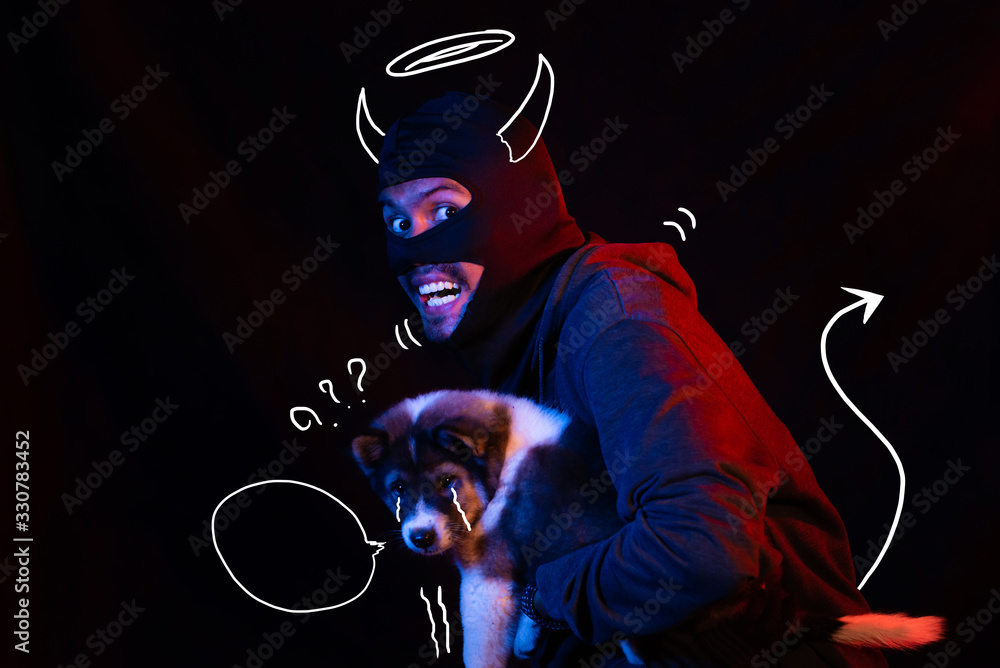 Beautiful dog teens arrested Hostage Ransom Kidnapped terrorist catch outrage,Cartoon graphics