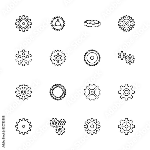 Gear - Flat Vector Icons