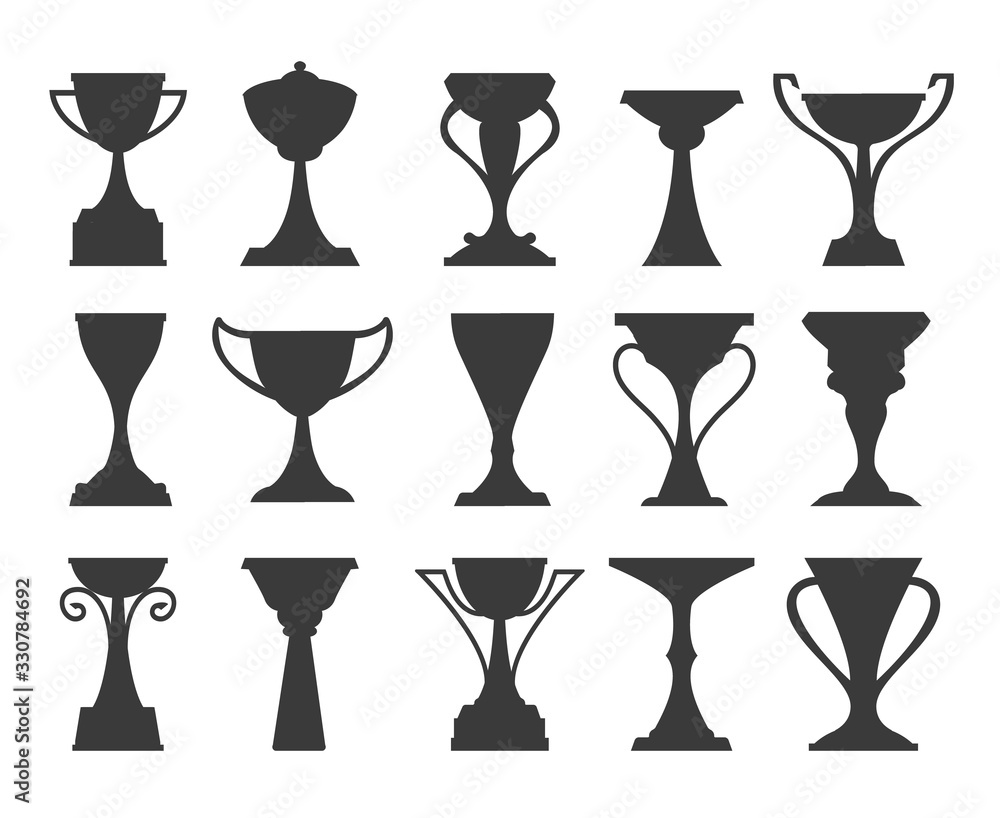 Sports tournament trophy cups