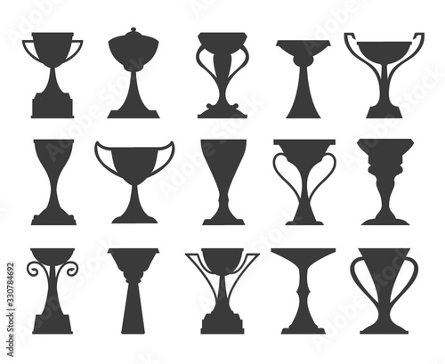 Sports tournament trophy cups
