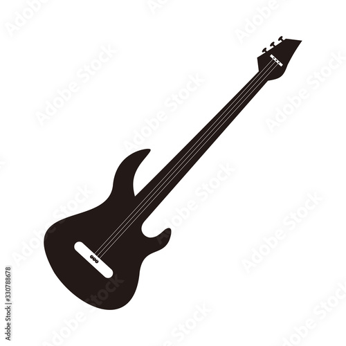 Bass guitar vector icon illustration sign