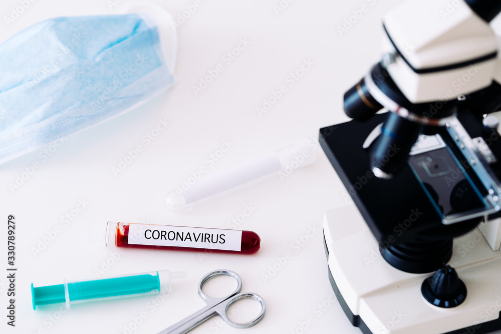 Coronavirus 2019-nCoVBlood test sample for the new rapidly spreading Coronavirus, originating in Wuhan, China Blood Sample. Medical research, Epidemic Coronavirus 2019-nCoVBlood test sample for the new rapidly spreading Coronavirus, originating in Wuhan, China Blood Sample. Medical research, Epidemic