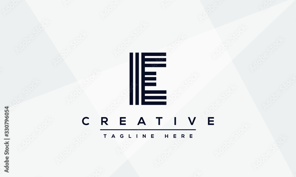 Modern unique creative letter E logo design, Minimalist E initial based vector icon. Modern unique creative letter E logo design, Minimalist E initial based vector icon.