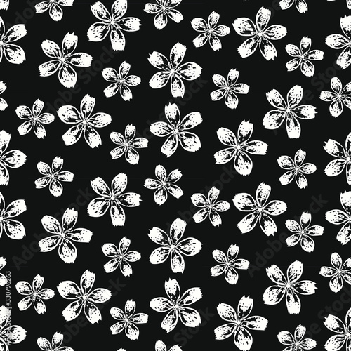 Seamless floral pattern. Background in small flowers for textiles, fabrics, cotton fabric, covers, wallpaper, print, gift wrapping, postcard, scrapbooking.
